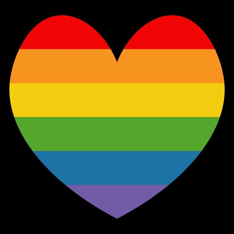 LGBT CSD TShirt Regenbogen HERZ