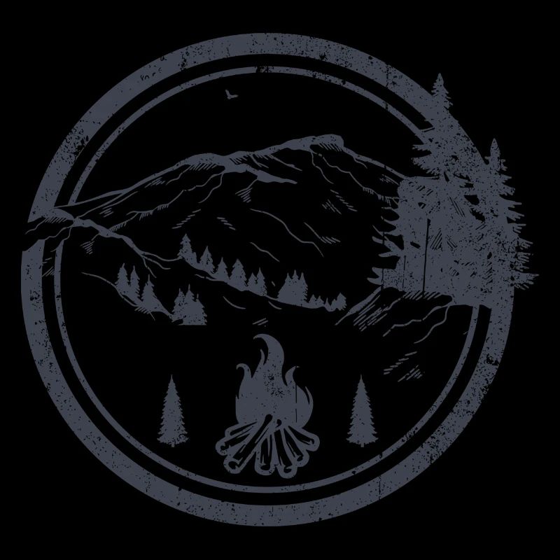 Campfire Ridge in Moonlit Pines