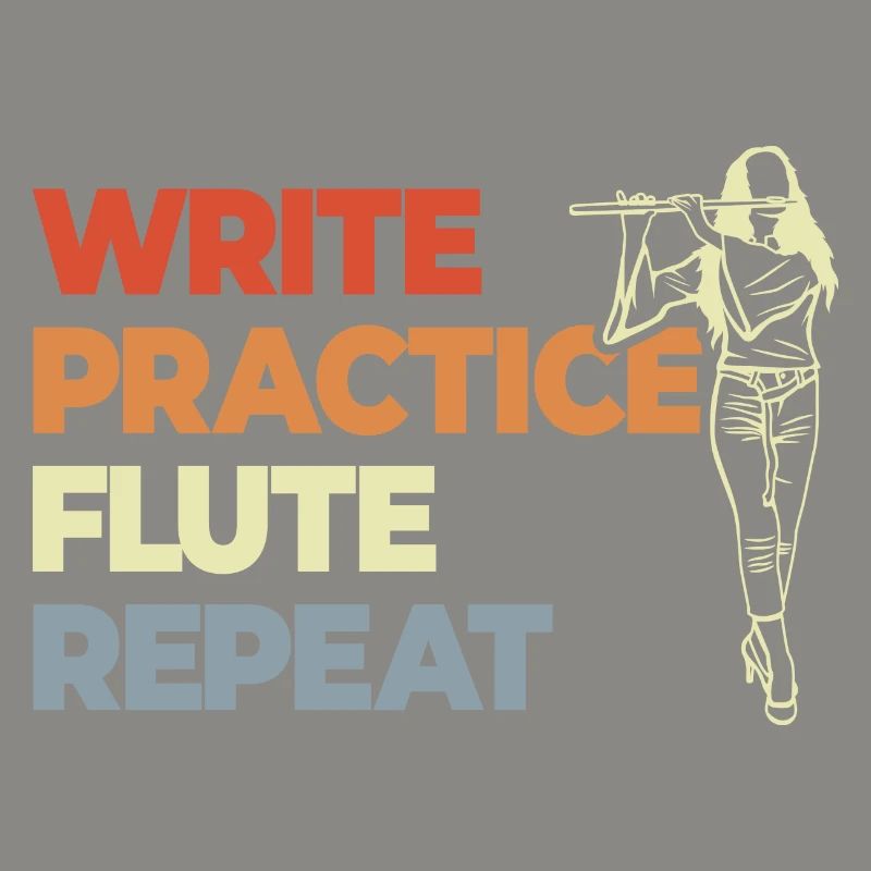 Write Practice Flute Repeat