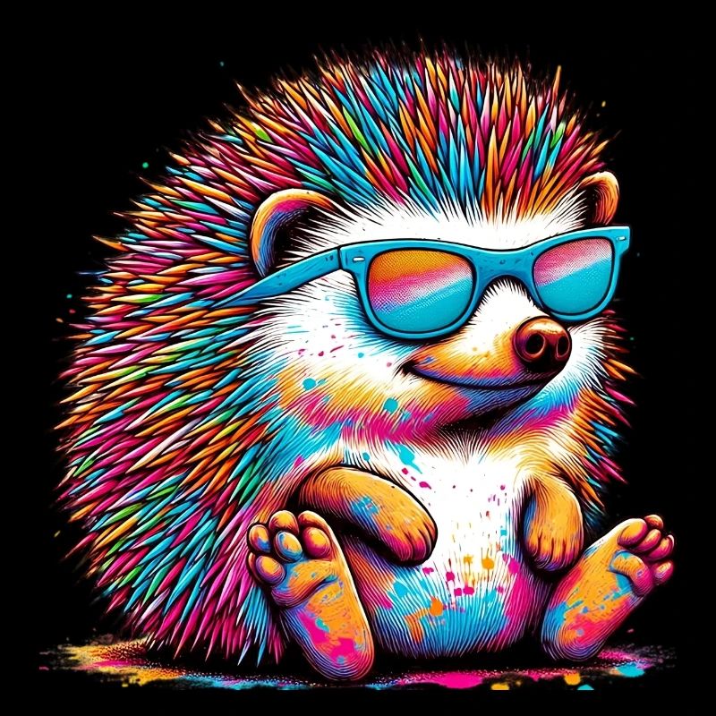 Igel mit Sonnenbrille