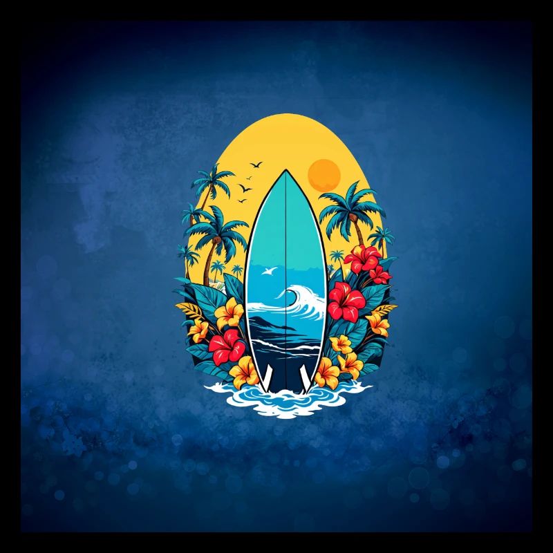 Planche de surf élégante