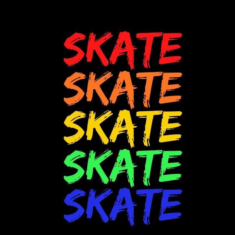 Rainbow Skate Lettering