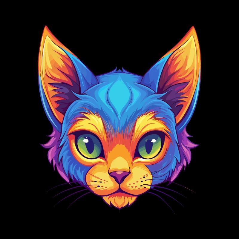 Chat Pixie Bob Race de chat Dessin animé Kawaii Animal de compagnie