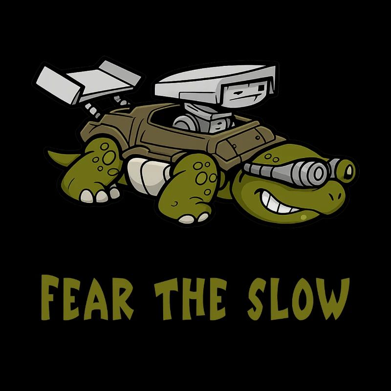 Angst vor der Langsamkeit Schildkröte