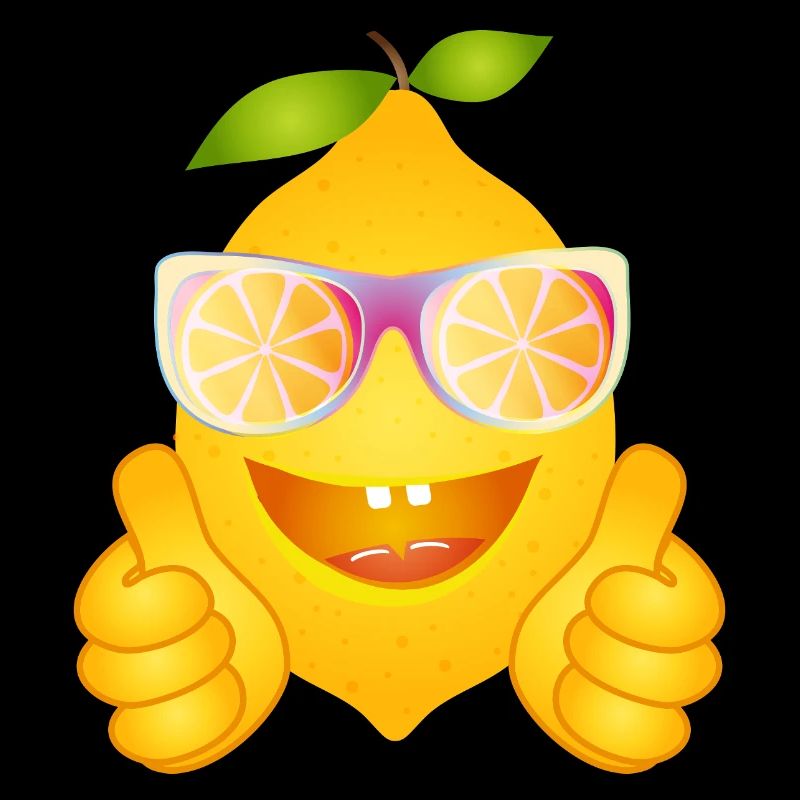 Coole Zitrone mit Sonnenbrille – Comicfrucht