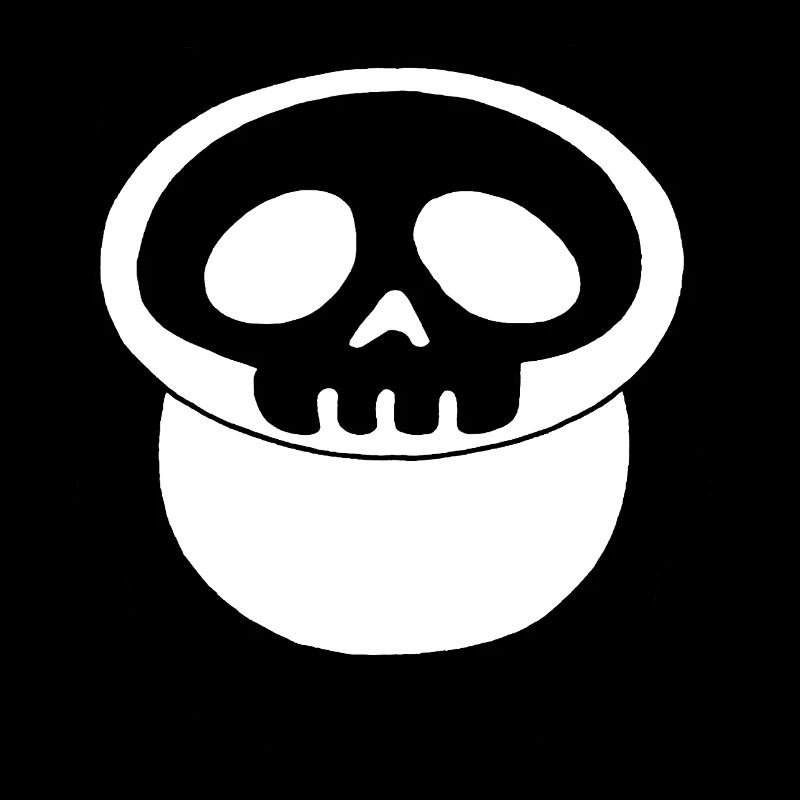 Panda-Schädel
