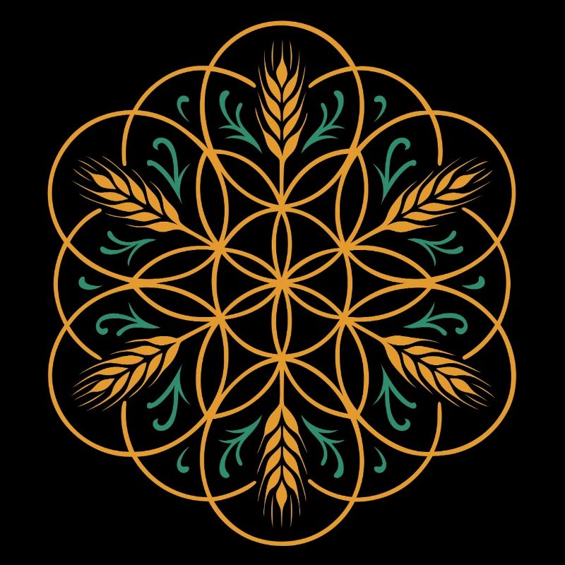 La fleur de vie de Lamma - Conception de la fête des moissons