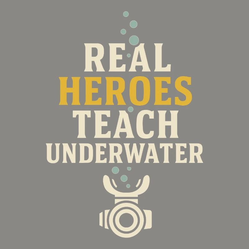 Scuba Instructor Dive Crew Pride Teaching