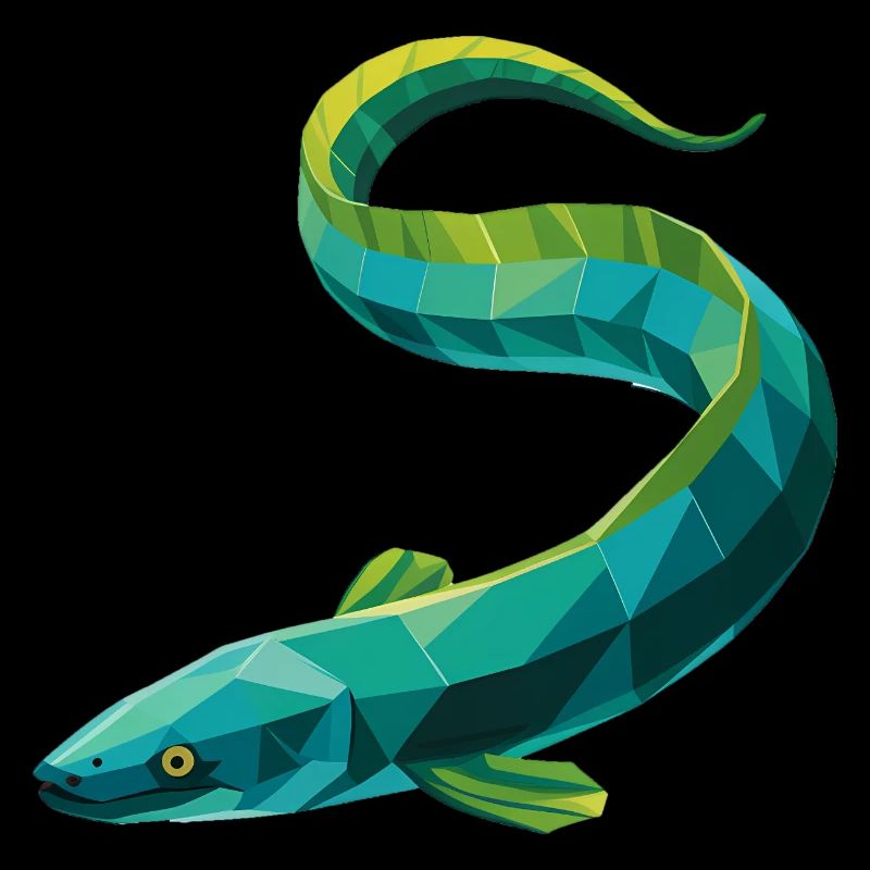 Eel - Cool Low Poly Logo