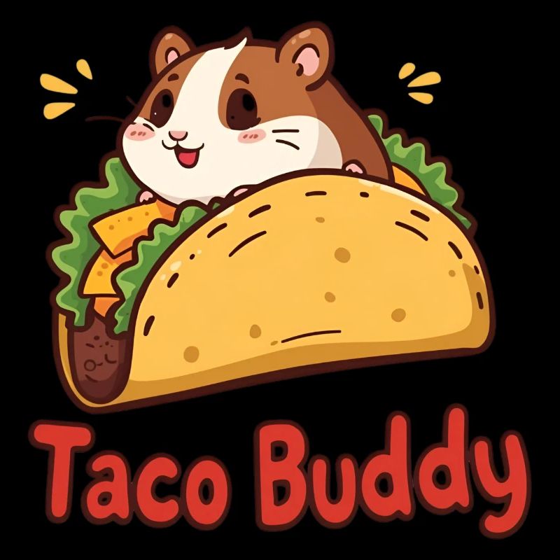 Taco Buddy - Conception de hamster de dessin animé
