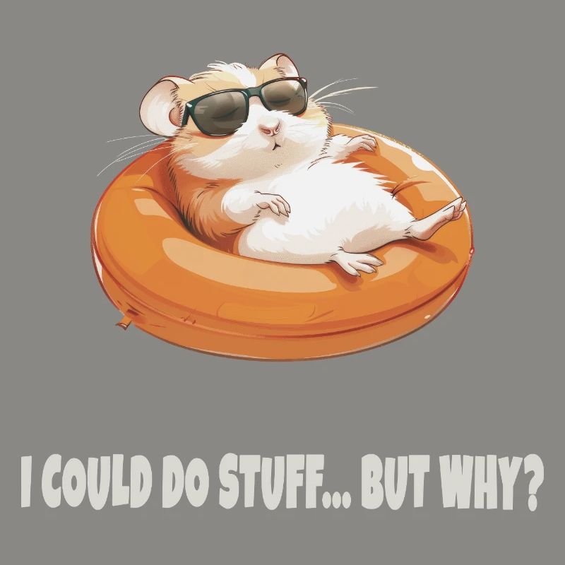 I Could Do Stuff… But Why? | Funny Lazy Hamster