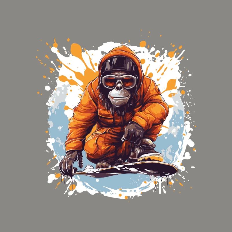 Monkey Snowboard
