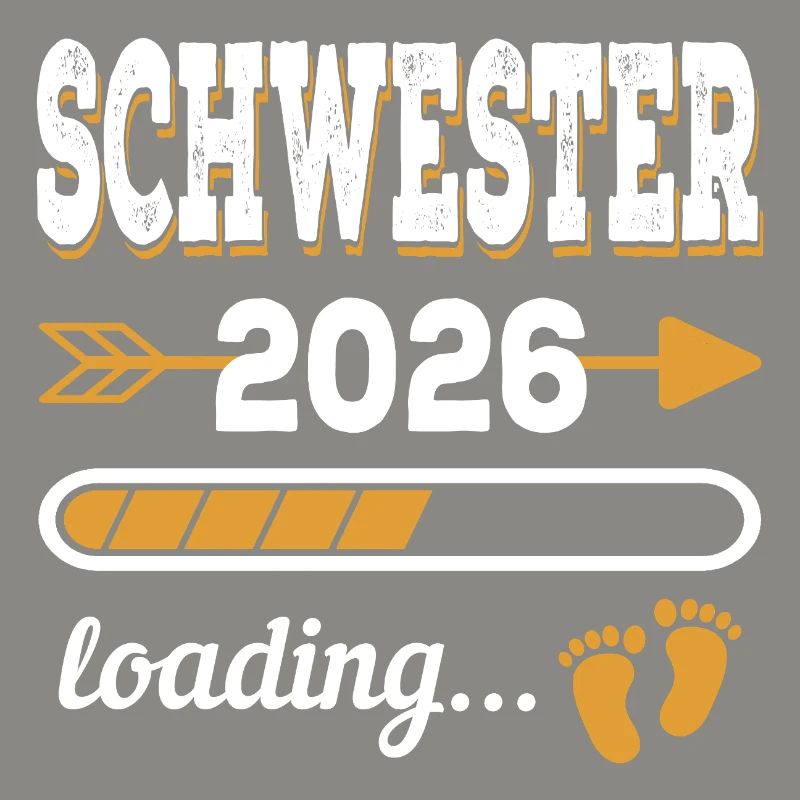 Schwester 2026 Loading große Schwester Geschenk