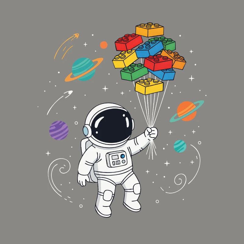 Astronaut Bausteine Space Brick Builder
