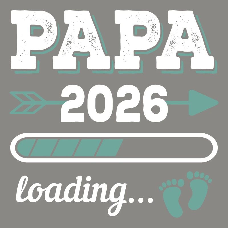 Papa 2026 Loading Werdender Vater Geschenkidee