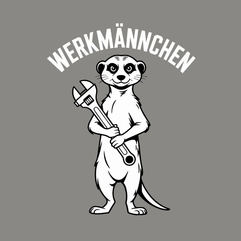 Erdmännchen Echter Heimwerker Mann Handwerker