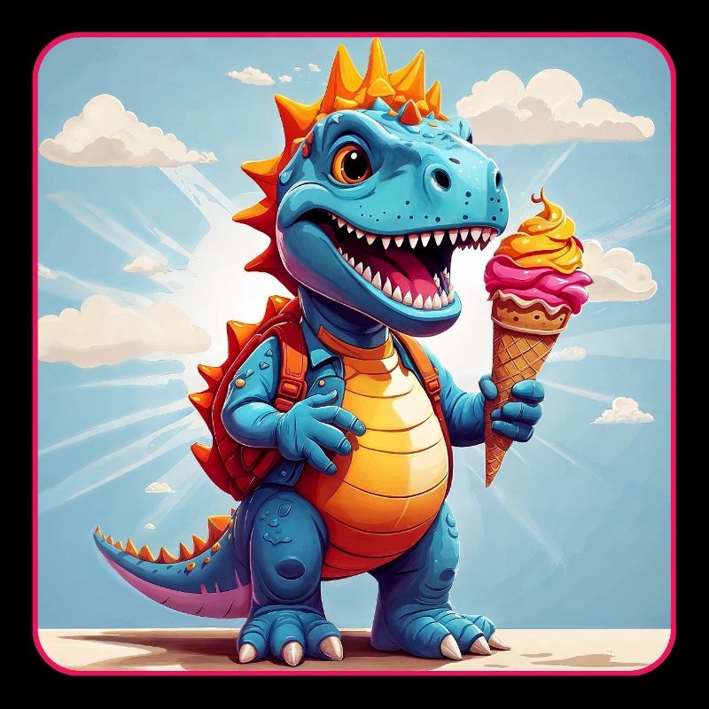Süßer Dino mit Eiszauber