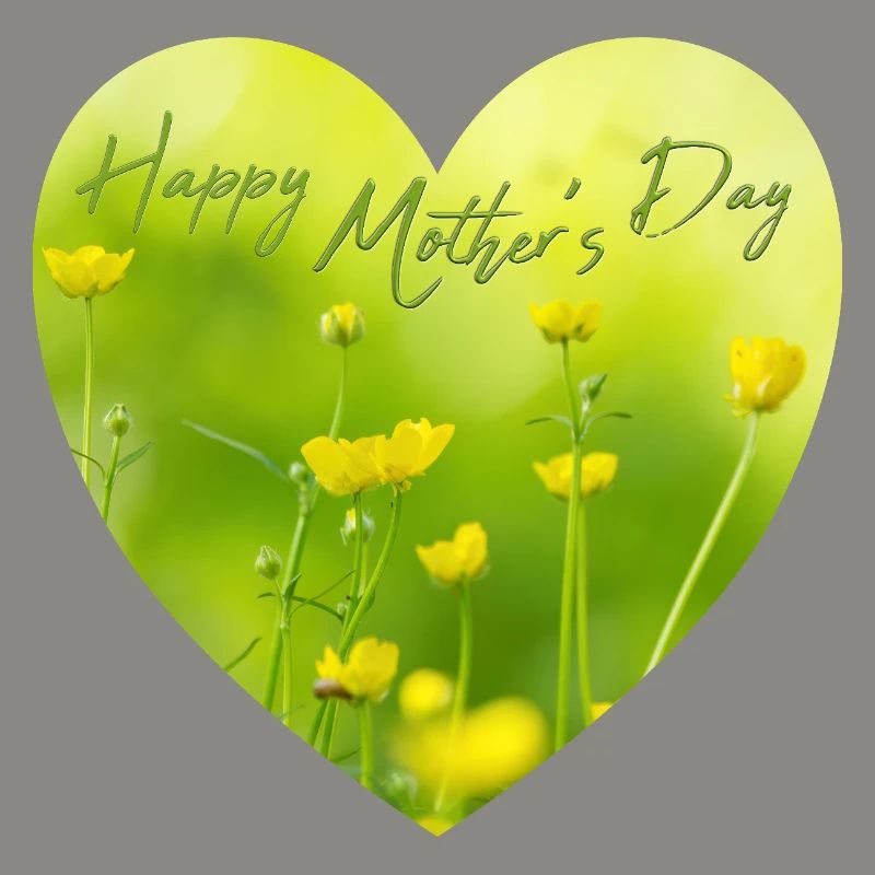 Herz mit Blumen zum Muttertag Geschenk Muttertag