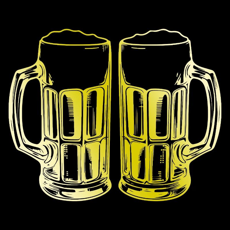 Toast aux verres à bière