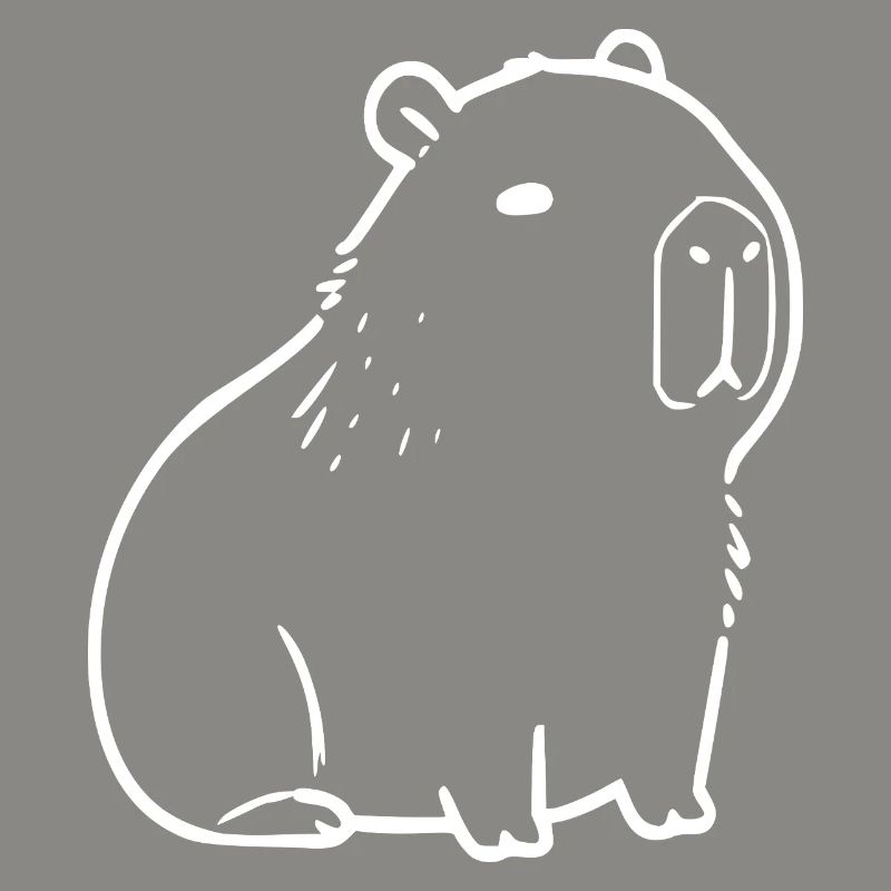 Capybara capybara blanc