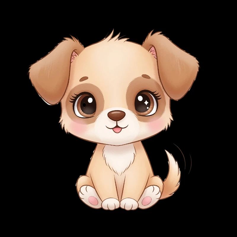 Charme de chiot mignon