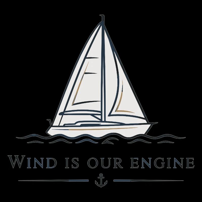 Wind Is Our Engine – Sailing Sailboat
