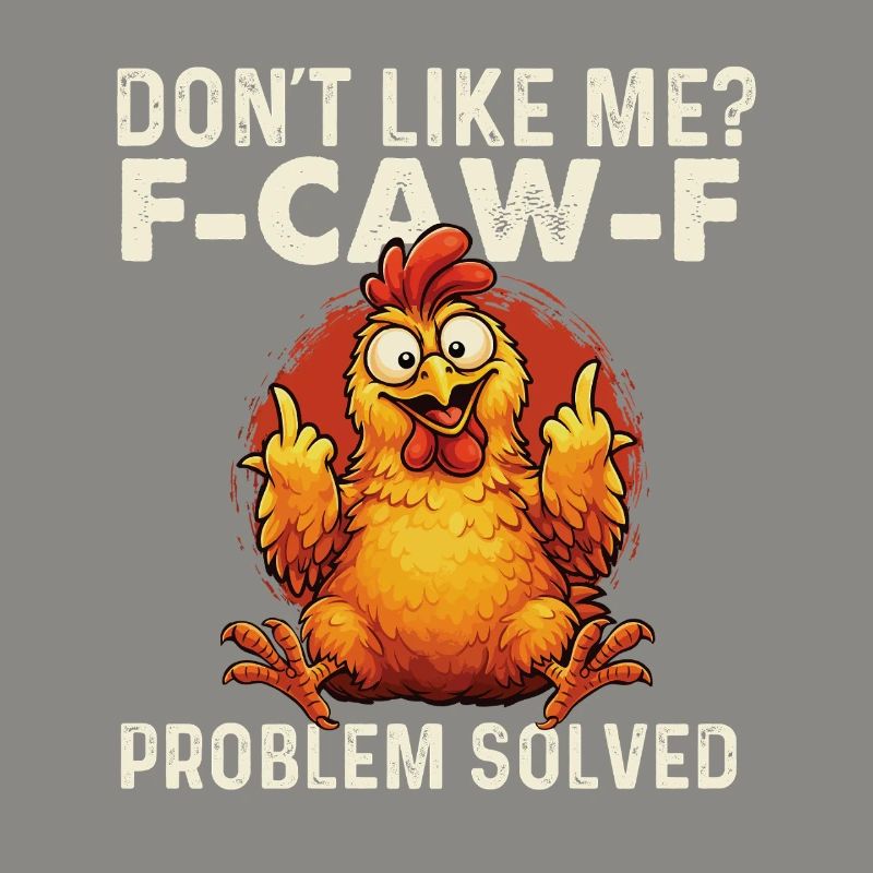FCawF Problem Solved Crow Sarcasm Dark Humor