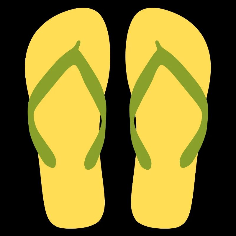 Sonnengelbe Flipflops