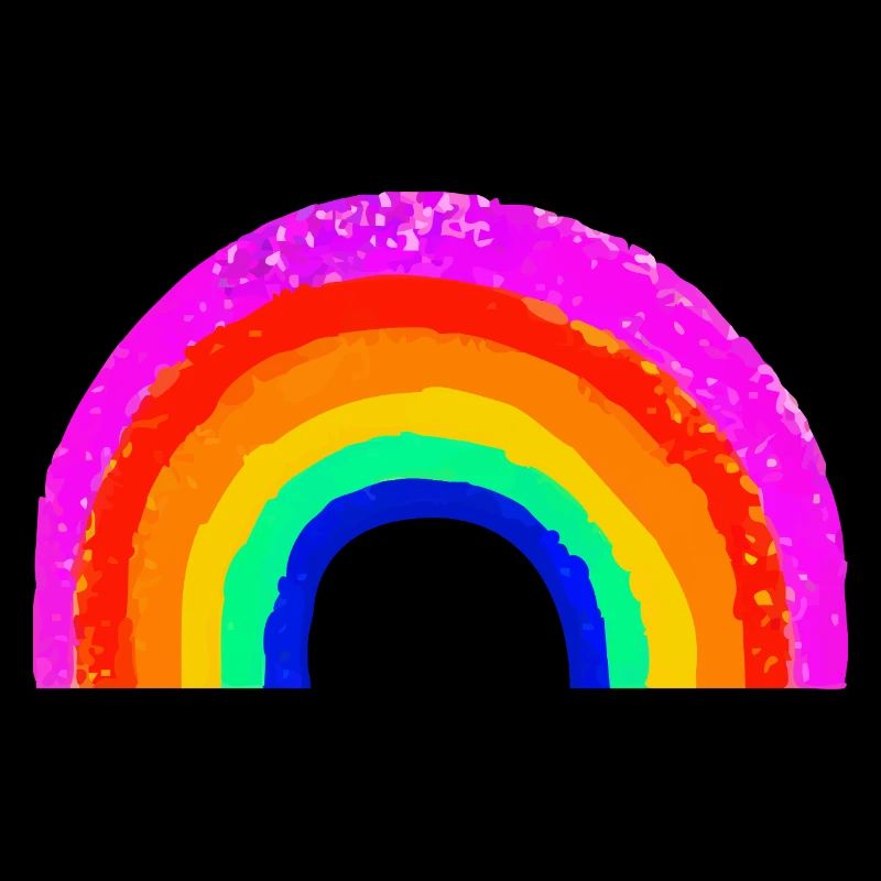 Lebendiger Regenbogenbogen