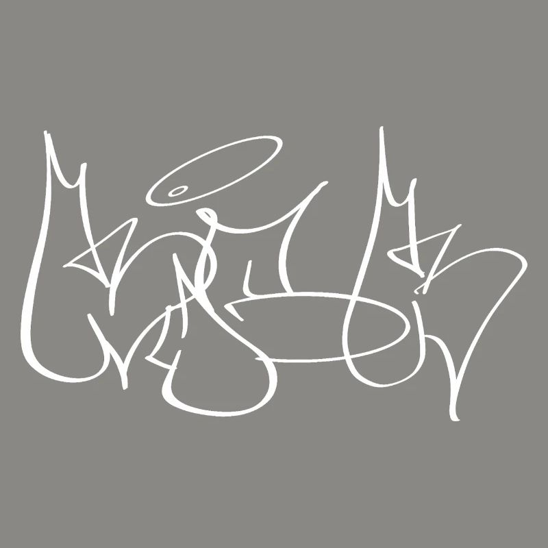 KICK Inspired by classic throw-up graffiti styles 