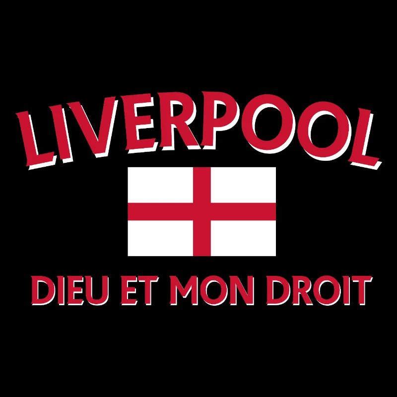 Le style de Liverpool avec le drapeau de l’Angleterre