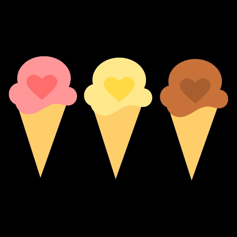 Eis Herz Eiscreme Erdbeereis Eisdiele Geschenk