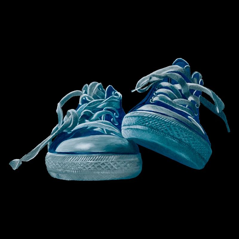 Blue sneaker design