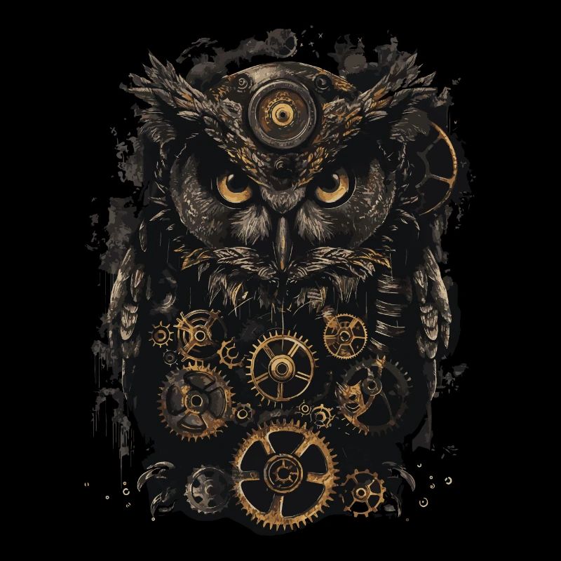 Steampunk Eule