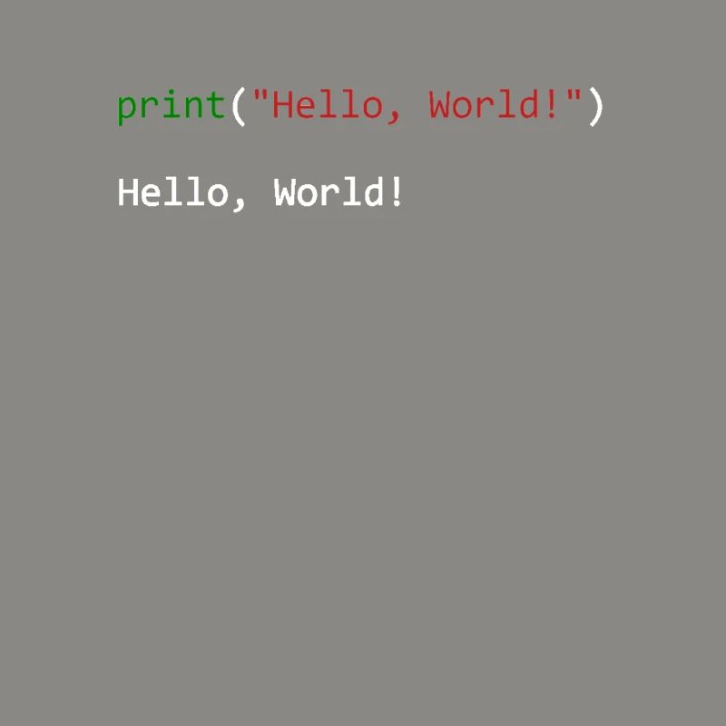 Hello World funny gift python programmer