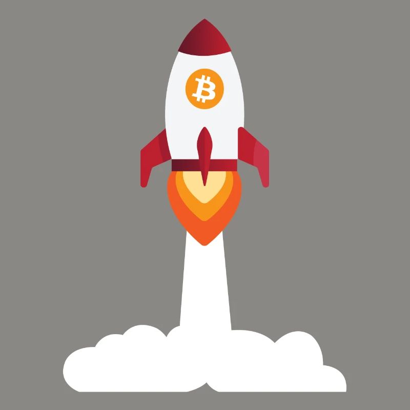 Bitcoin rocket - cryptocurrency bitcoins