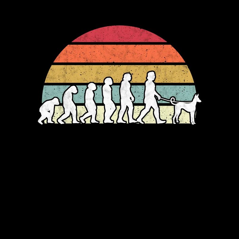Podenco Evolution chien de chasse lévrier vintage Retro