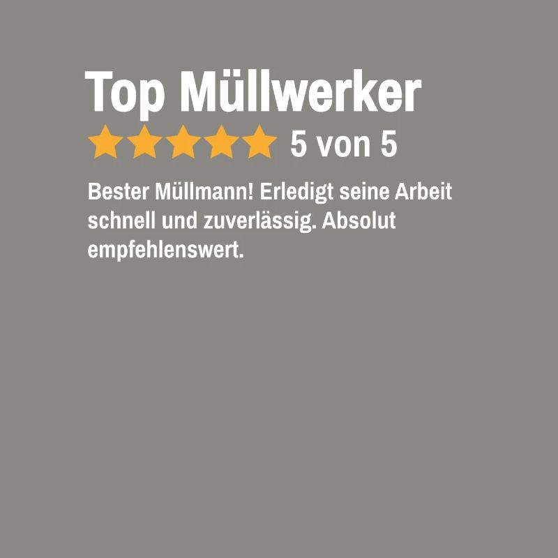 Bester Müllwerker Abfalltechniker Müllmann