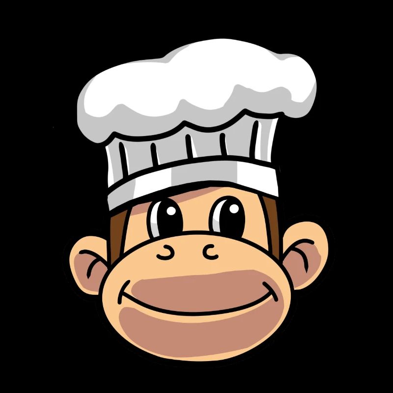 Cook Cooks Monkey Hobby Chef Culinary Art Kitchen