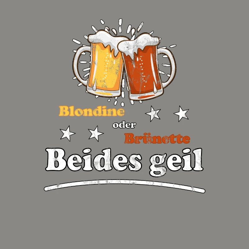 Blondine oder Brünette beides geil Design