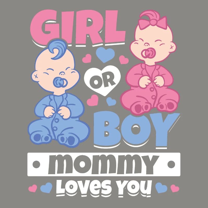 Mädchen oder Junge Mama liebt dich Neugeborenes