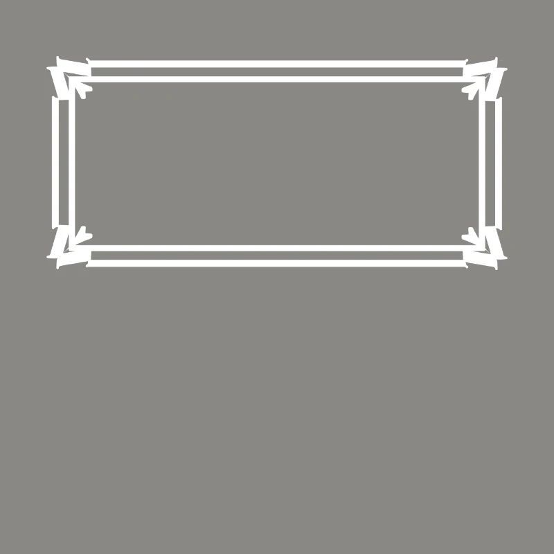 Rectangular frame with ornaments