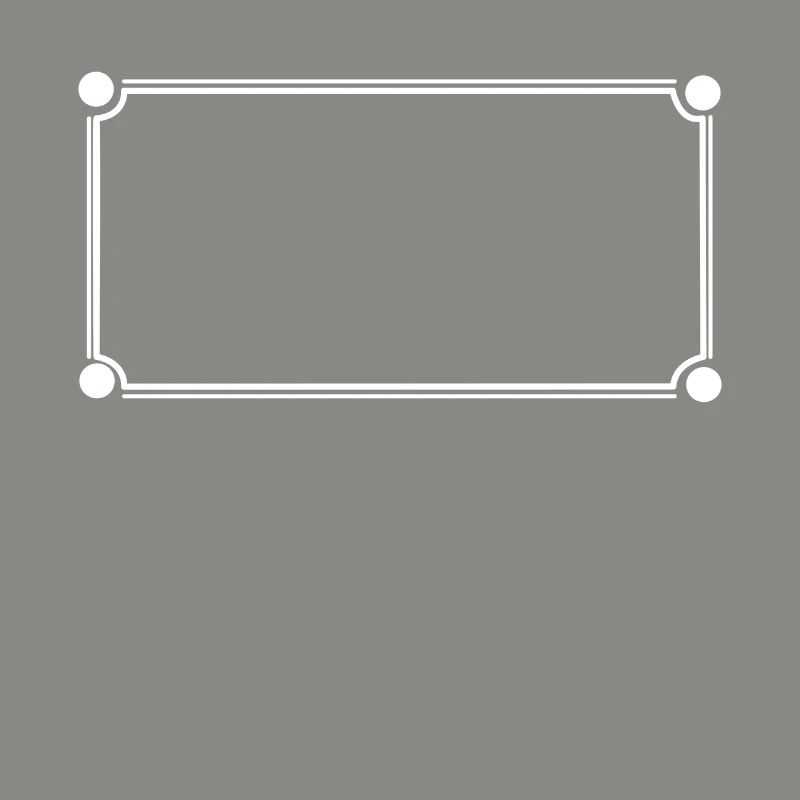 Simple Frame Rectangular Shape Decoration