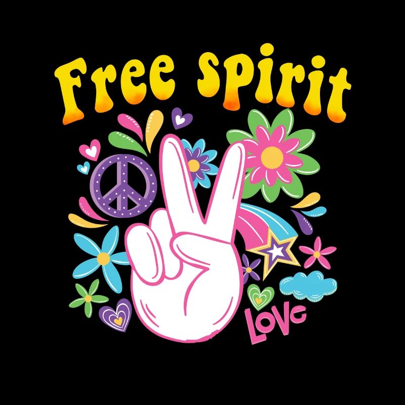 Hippie Geschenk Acidhead Flowerpower Hippi Hippy
