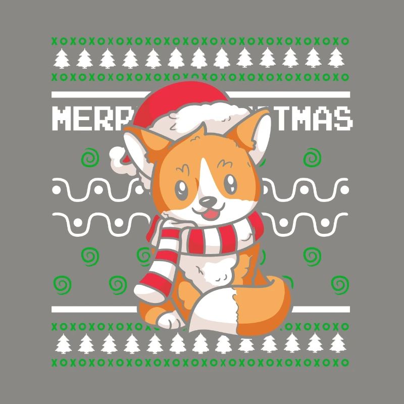 Moche pull de Noël Tshirt Renard de Noël