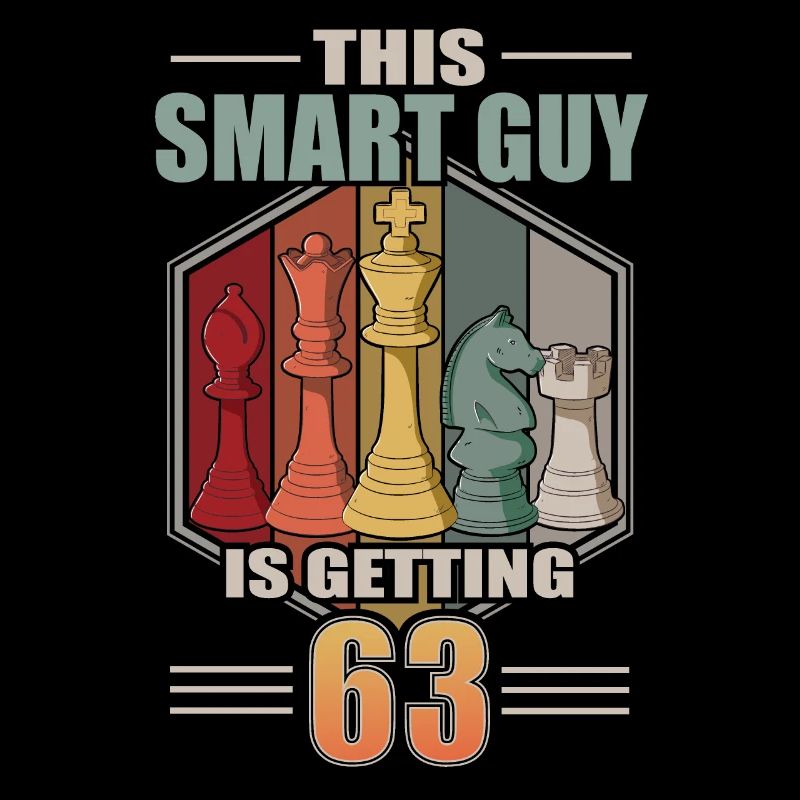 Smart Guy Is Getting 63 Retro Schach 63 Geburtstag