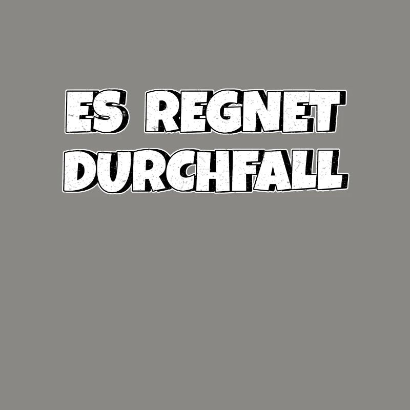 Es regnet Durchfall