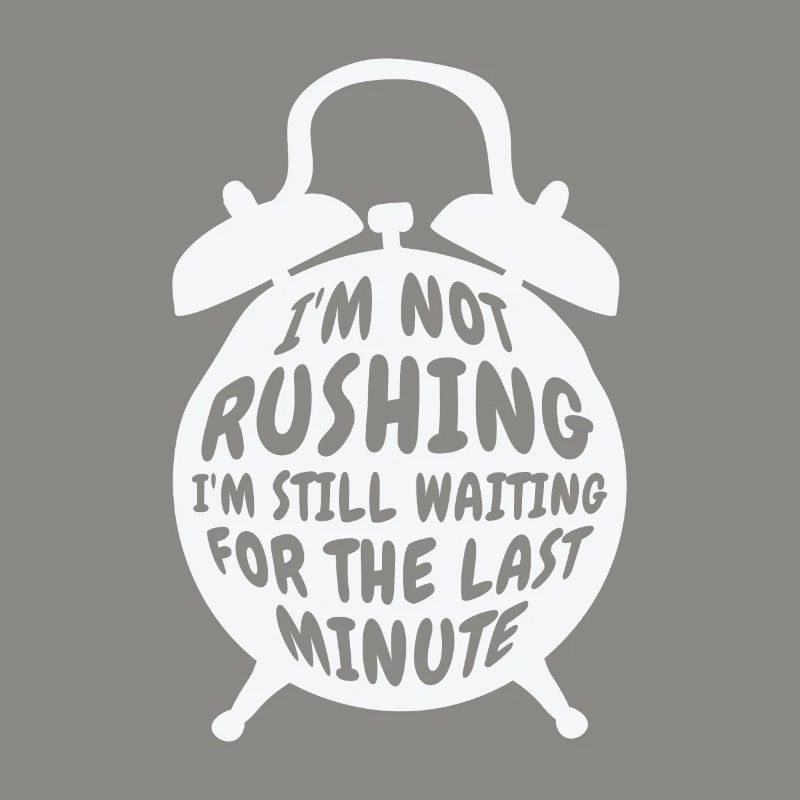 Procrastinating Alarm Clock Procrastinator Work