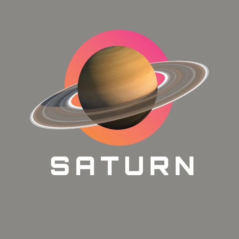 Système solaire spatial de la planète Saturne