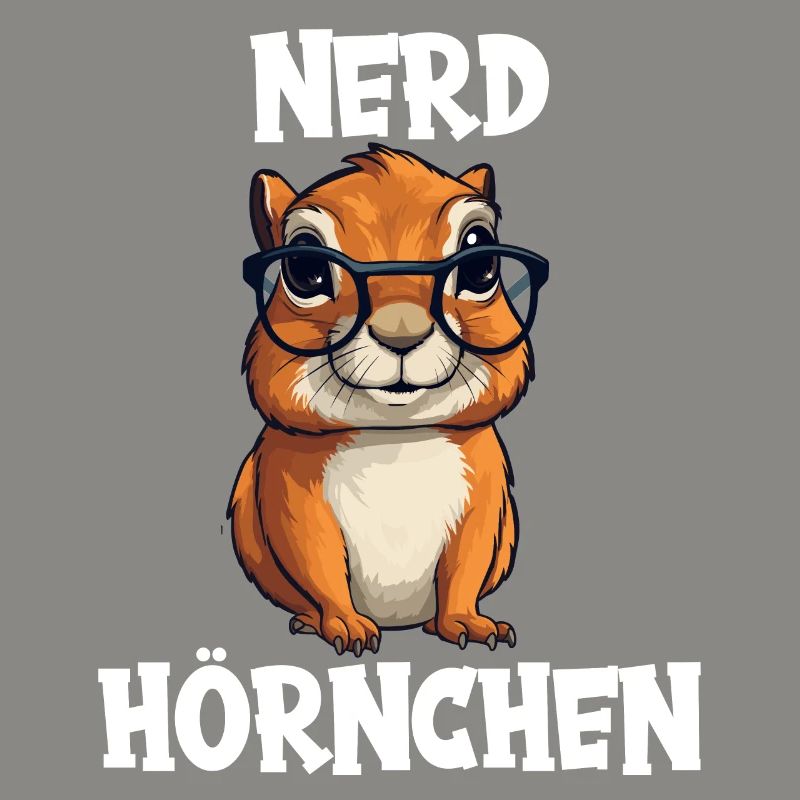 Nerdhörnchen Junge Jungen Erdhörnchen Nerdy Nerd